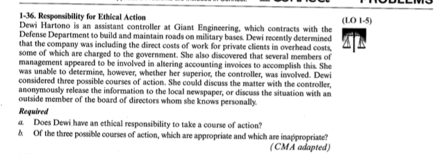  Dewi Hartono is an assistant controller at Giant Engineering, which contracts