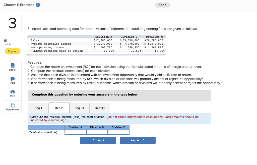 three divisions of different structural engineering firms are given as follows Division