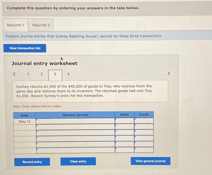 $1,400 of the $40,000 of goods to Troy, who receives them the