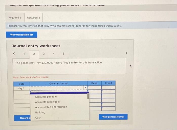 before credits. Complete this question by entering your answers in the tabs