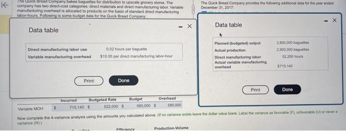 stores. The company has two direct-cost categories: direct materials and direct manufacturing