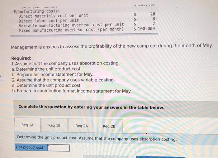 Statements; Explanation of Difference in Net Operating Income (L07-1, LO7-2, L07-3) High