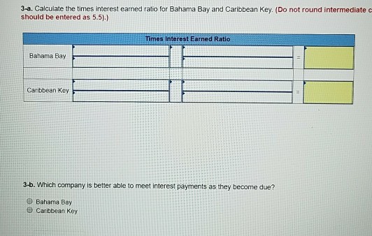Key are as follows: (S in millions) Bahama Bay Caribbean Key Total
