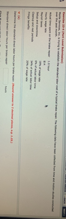  STON BACK NEXT Exercise 23-4 (Part Level Submission) Monte Services, Inc.