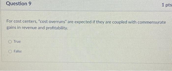 and take into account normal spoilage and inefficiency. True False The static