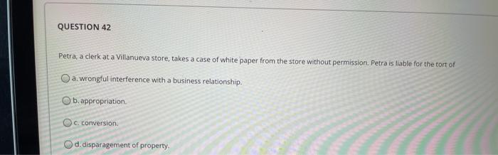 no crime Obmoney laundering Ocembezzlement d. larceny QUESTION 39 Scott is injured