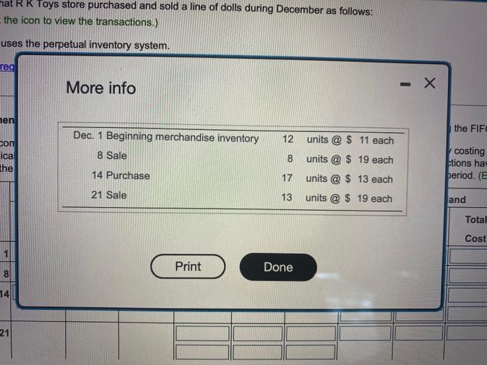 pic. Assume that R K Toys store purchased and sold a line