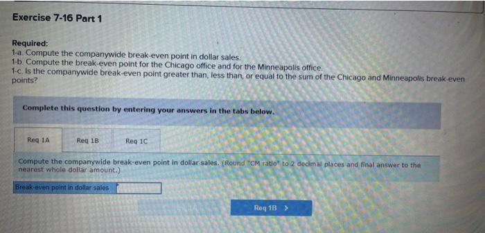 Analysis (L07-4, LO7-5) [The following information applies to the questions displayed below)