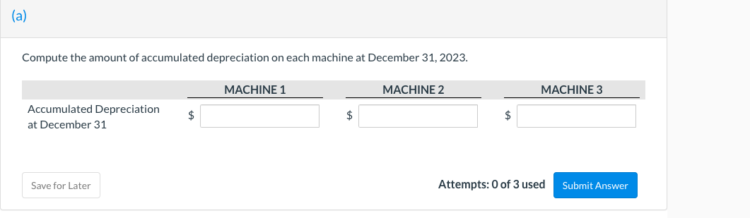 three machines. Because of frequent employee turnover in the accounting department, a