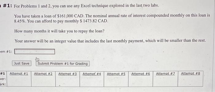  \# 1: For Problems 1 and 2, you can use any