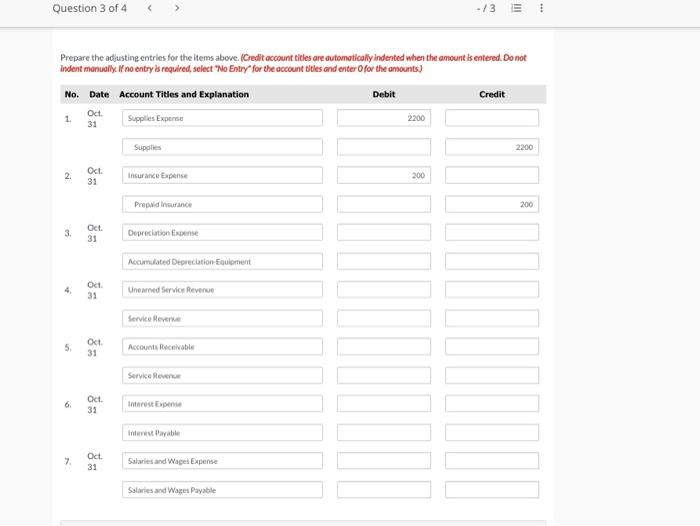  indent manually. If no entry is required, select "No Entry" for