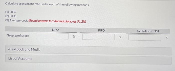 method for inventory Date Description Units Unit Cost or Selling Price Oct.