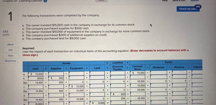  Chapter 01 - Learning Exercise Save A 100 Check my work