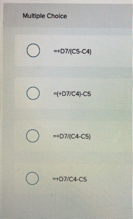 the following formulas correctly calculates the number of break-even units in cell