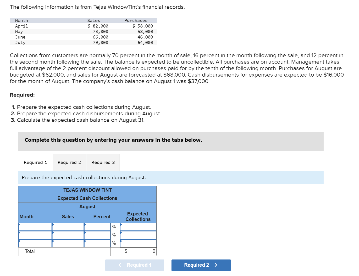 Please help with all three parts. Complete this question by entering your