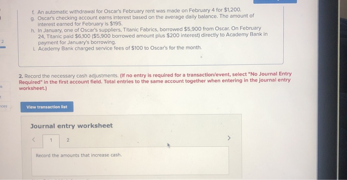 Oscar's sells carpet each day but makes bank deposits only once per