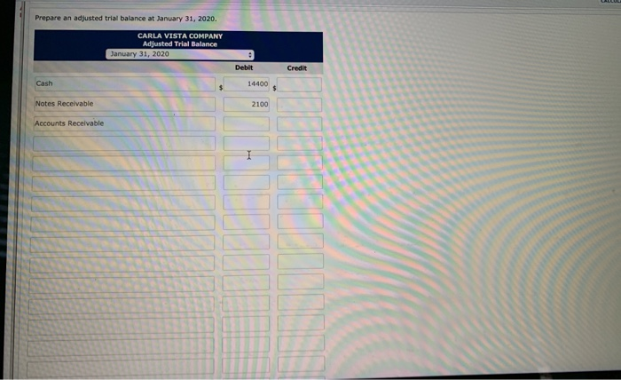 2019, is presented below. WINTER COMPANY Balance Sheet December 31, 2019 $14,400