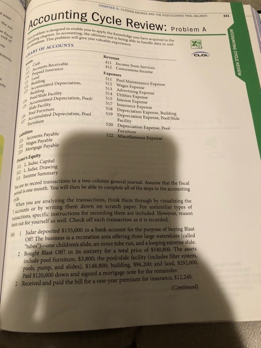  ccountingCree unting Cycle Review: Problem A s designed to enable in