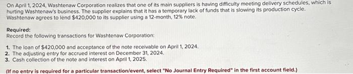  Journal entry worksheet Record the adjusting entry for accrued interest on