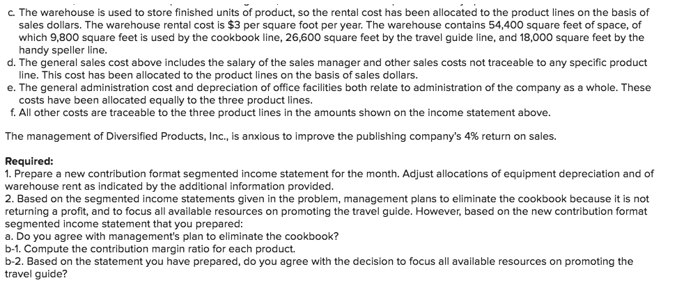 has recently acquired a small publishing company that offers three books for