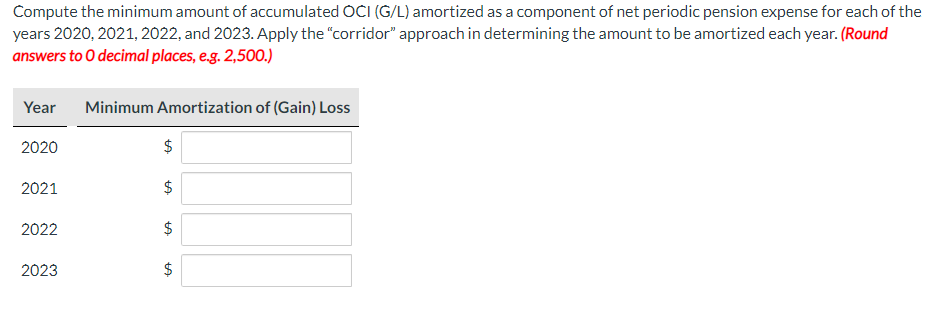Tamarisk Inc. calculated the following net gains and losses. Incurred during the
