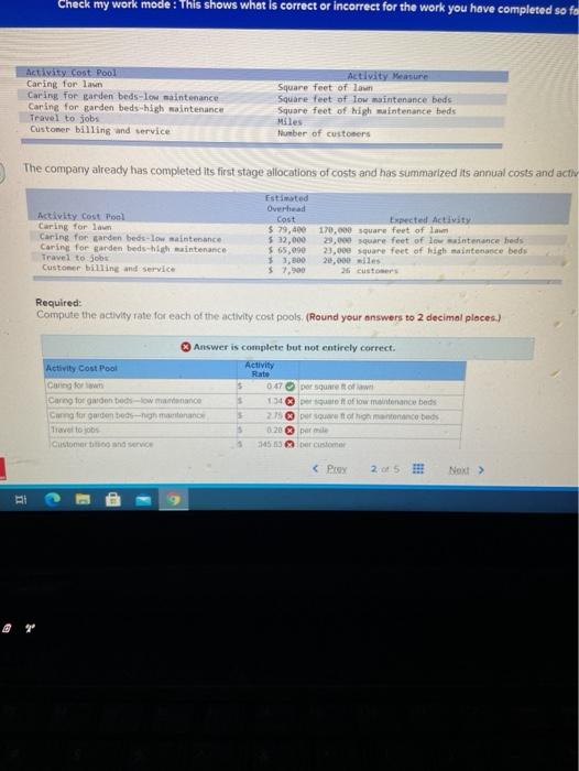  Check my work mode: This shows what is correct or incorrect