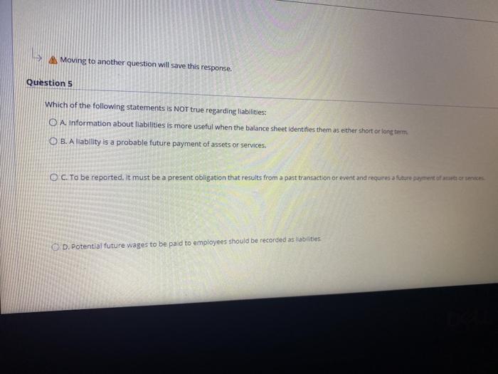  > A Moving to another question will save this response. Question