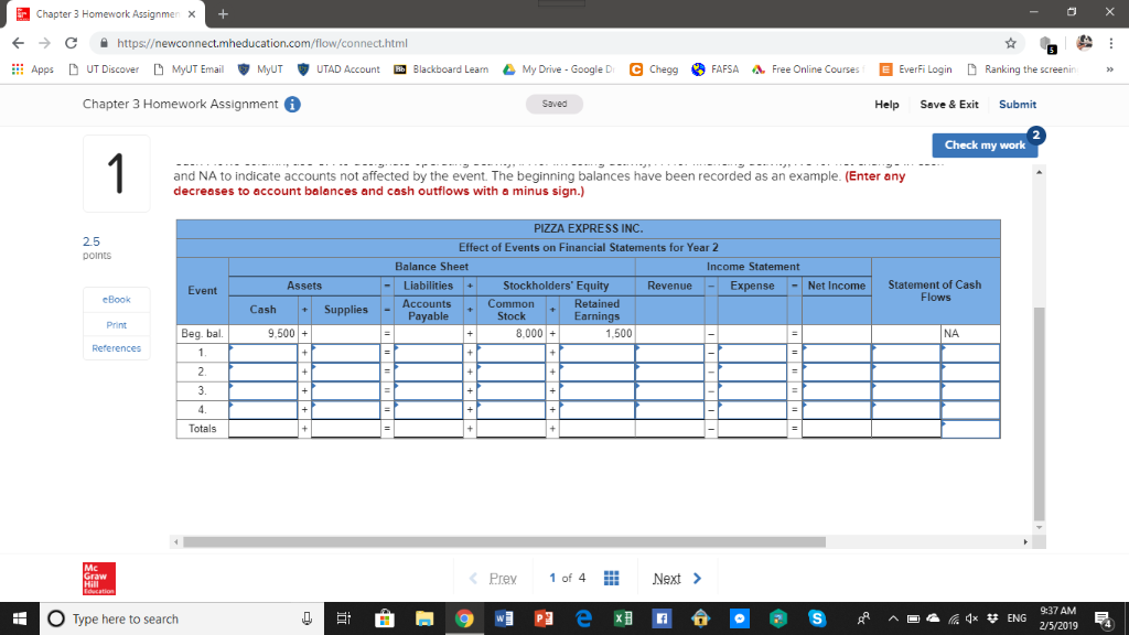 Email MyUT UTAD Account Blackboard Leam e My Drive-Google D Chegg FAFSA