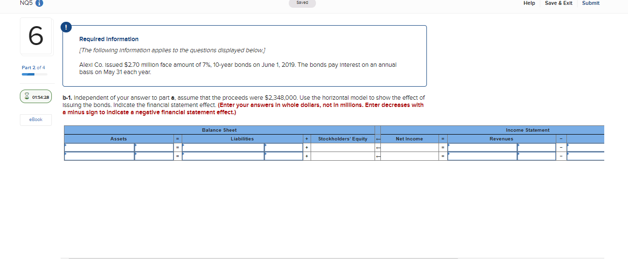 NQ5 0 Saved Help Save & Exit Submit 6 Required Information