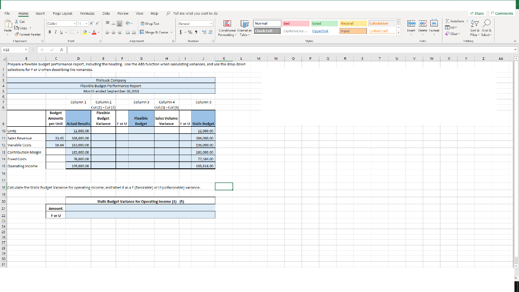 to P21 A F G Flexible Budgets and Standard Cost Systems Using