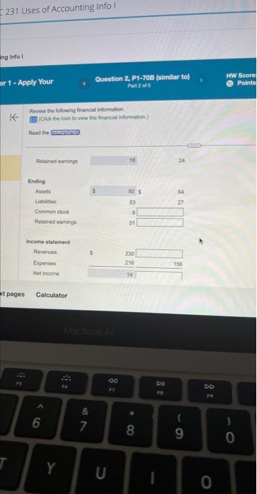 are in millions.) (Enter a "0" for any zero amounts.) Topaz Corp.