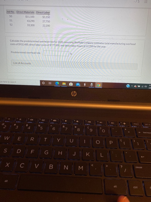 Company uses a job order cost system and applies overhead to production