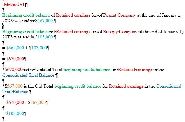 column called Consolidated adjustments journal entries? Are the steps that make up