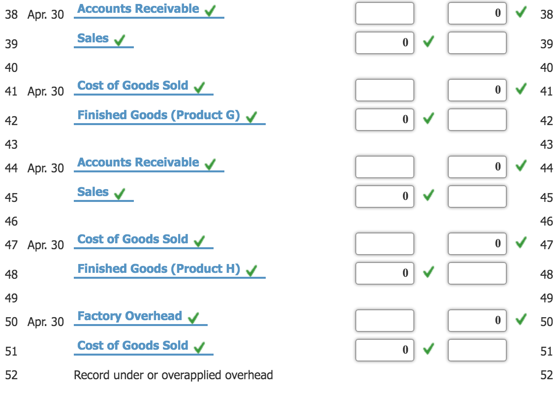 Issued direct materials to Job No. 33, $10,000. 11 Issued direct materials