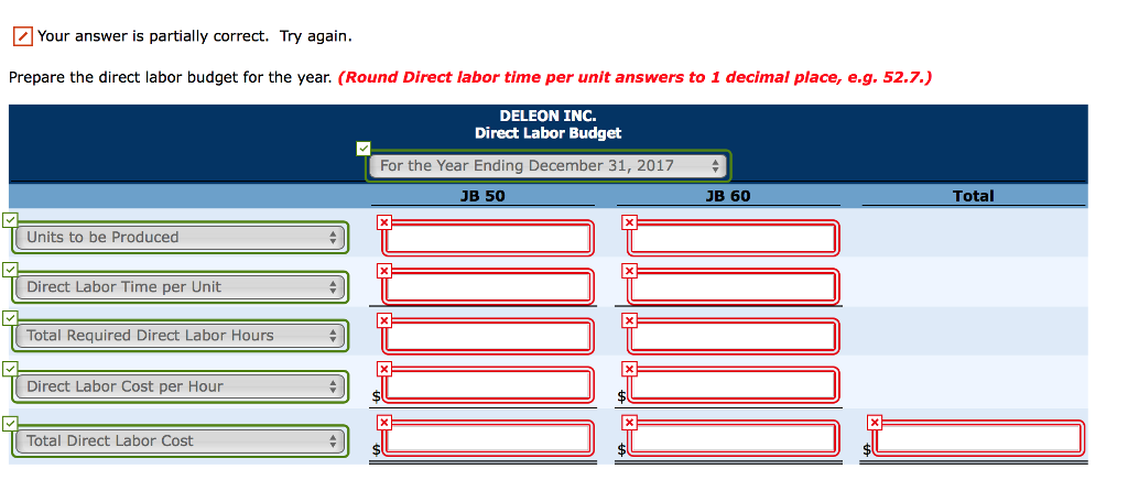 402,500 201,200 Unit selling price $22 $27 Production budget: Desired ending finished