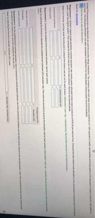 costs Estimated Indirect Costs Allocation Base 96,000 Number of kilos 210,000 Number