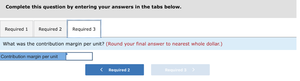 Traditional Income Statement Selling and administrative expenses: Required 1 Required 2 Prepare