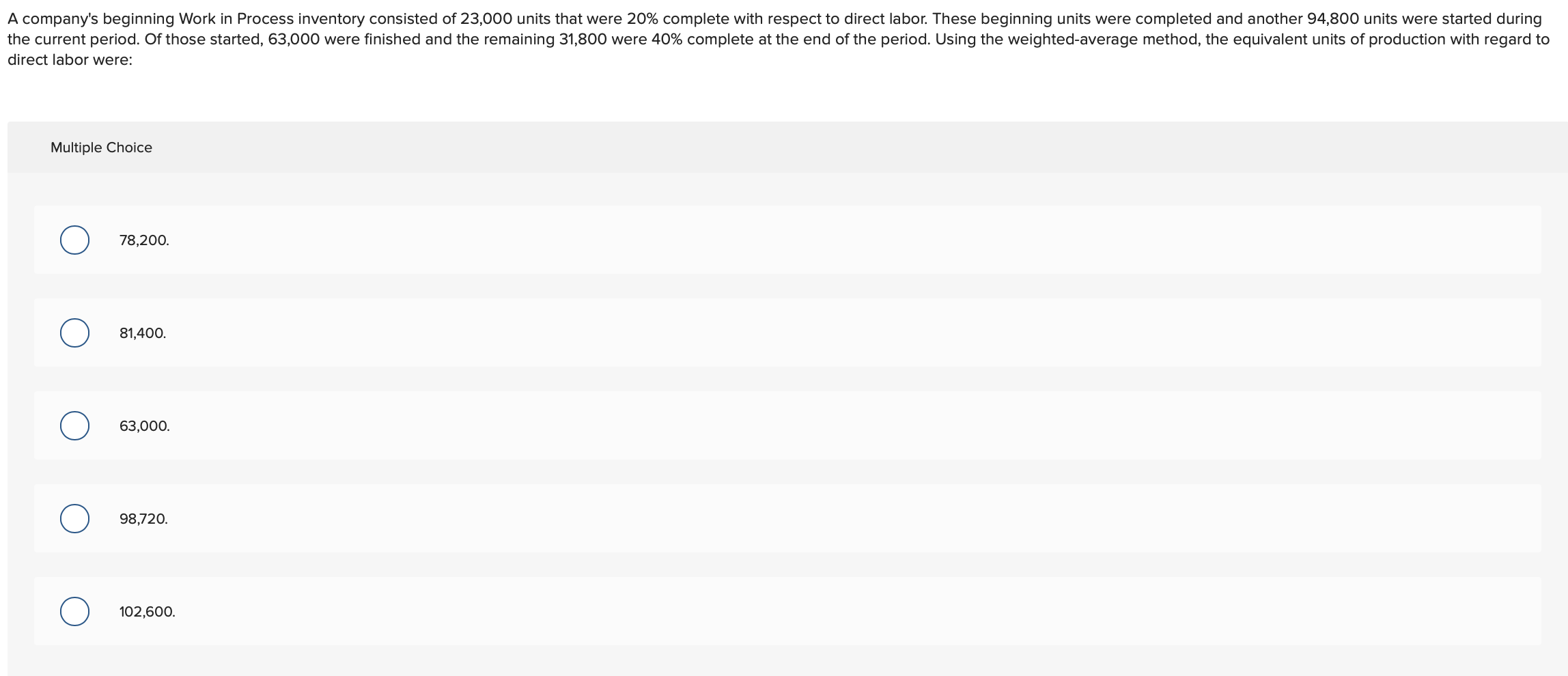 had the following information available for the year. Calculate the equivalent units