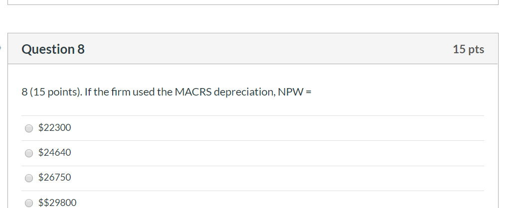 some office equipment for a total cost of $300000. The equipment generated