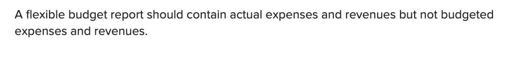and revenues should have been at the actual level of activity. A