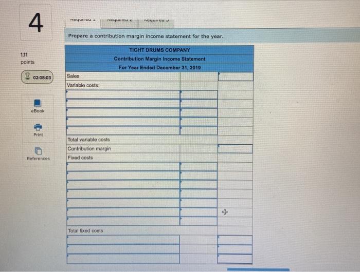 LO A1 111 points The following costs result from the production and