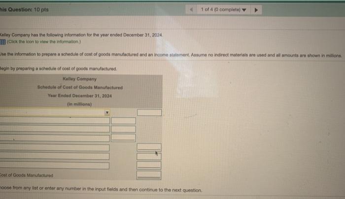  can you please help me solve this Question: 10 pts 1