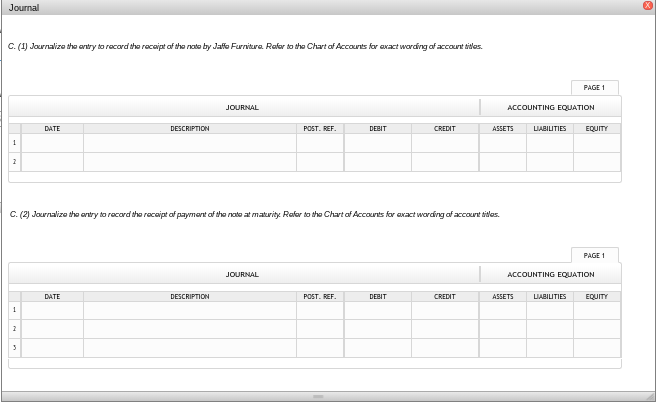 Company on account Required A. Determine the duue date of the note.