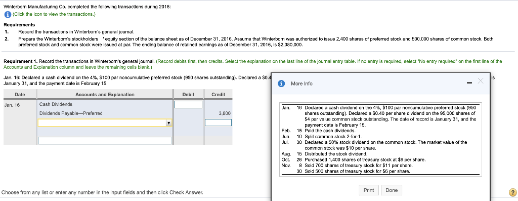 Need Help with the solutions to this please Winterborn Manufacturing Co. completed