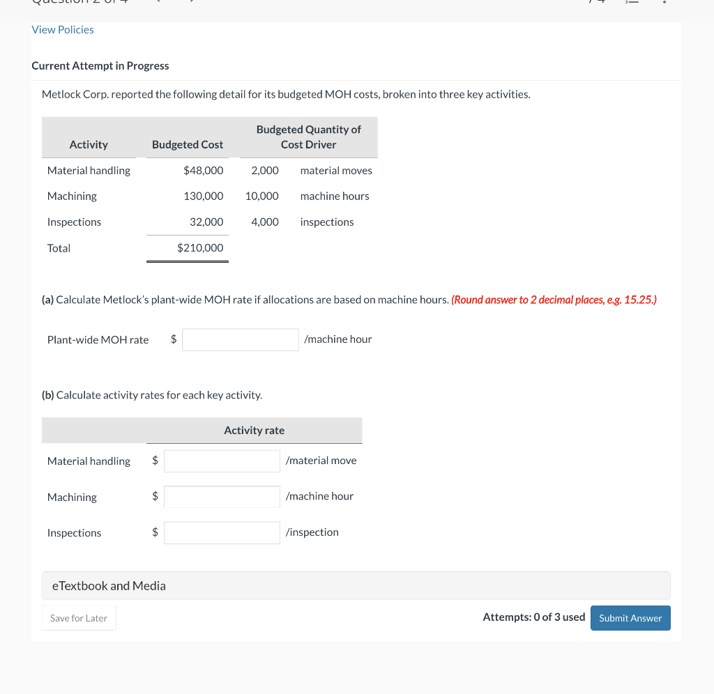 Current Attempt in Progress Metlock Corp. reported the following detail for