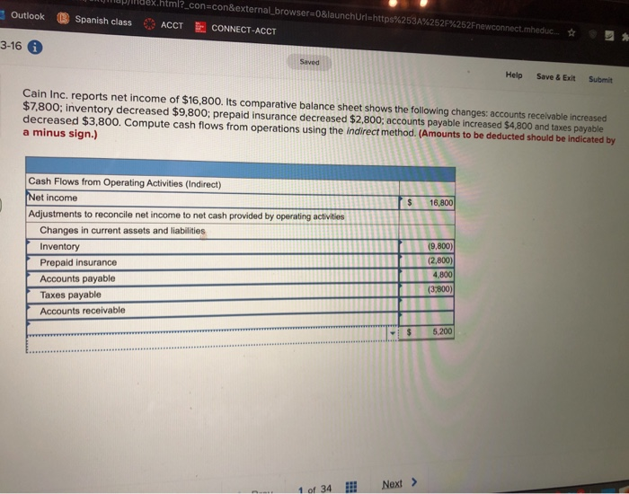  html?_con=con&external_browser=0&launchUrlhttps%253A%252F%252Fnewconnect.mheduc.. Outlook Spanish class ACCT CONNECT-ACCT 3-16 Saved Help Save &