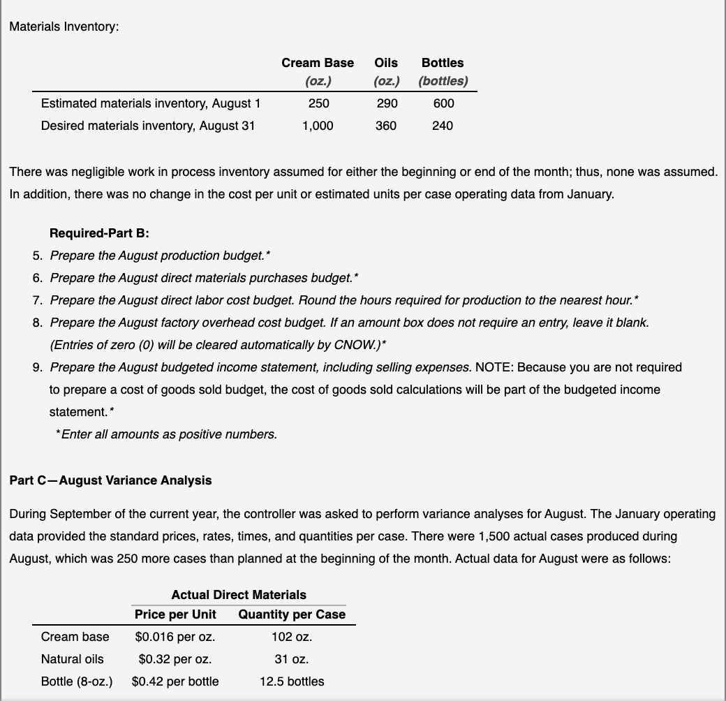 cases required to break even per month. The utilities cost, which is