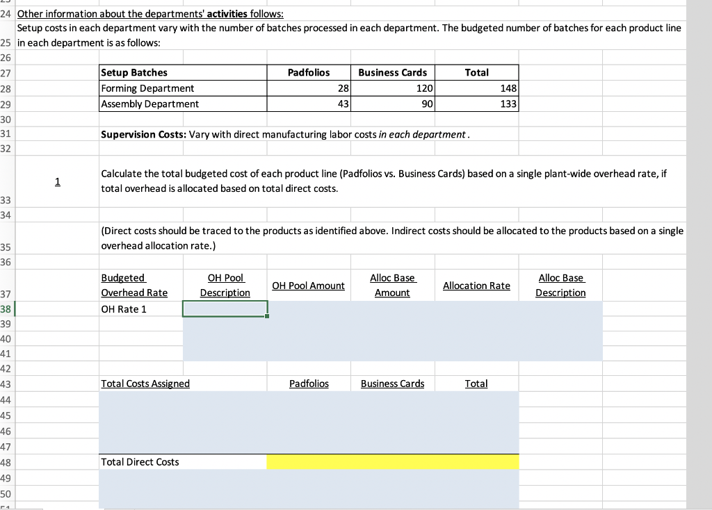 Beg Chapter 5: ABC Free work cells Answer cells Quinnipiac Padfolio Club