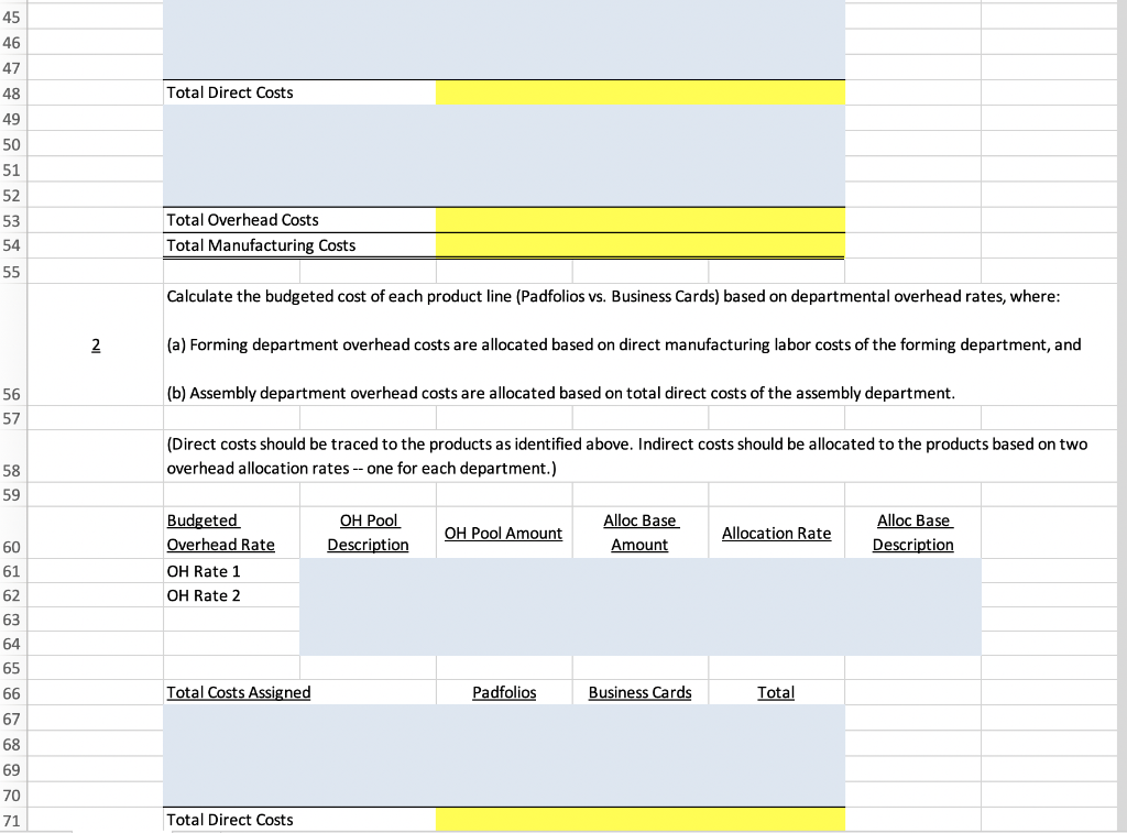 makes two products (Padfolios and Business Cards) for students to use during