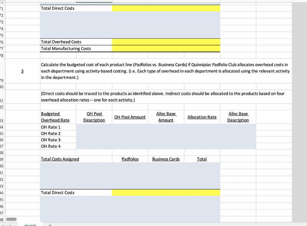 interview season. The company has two production departments (Forming and Assembly) and